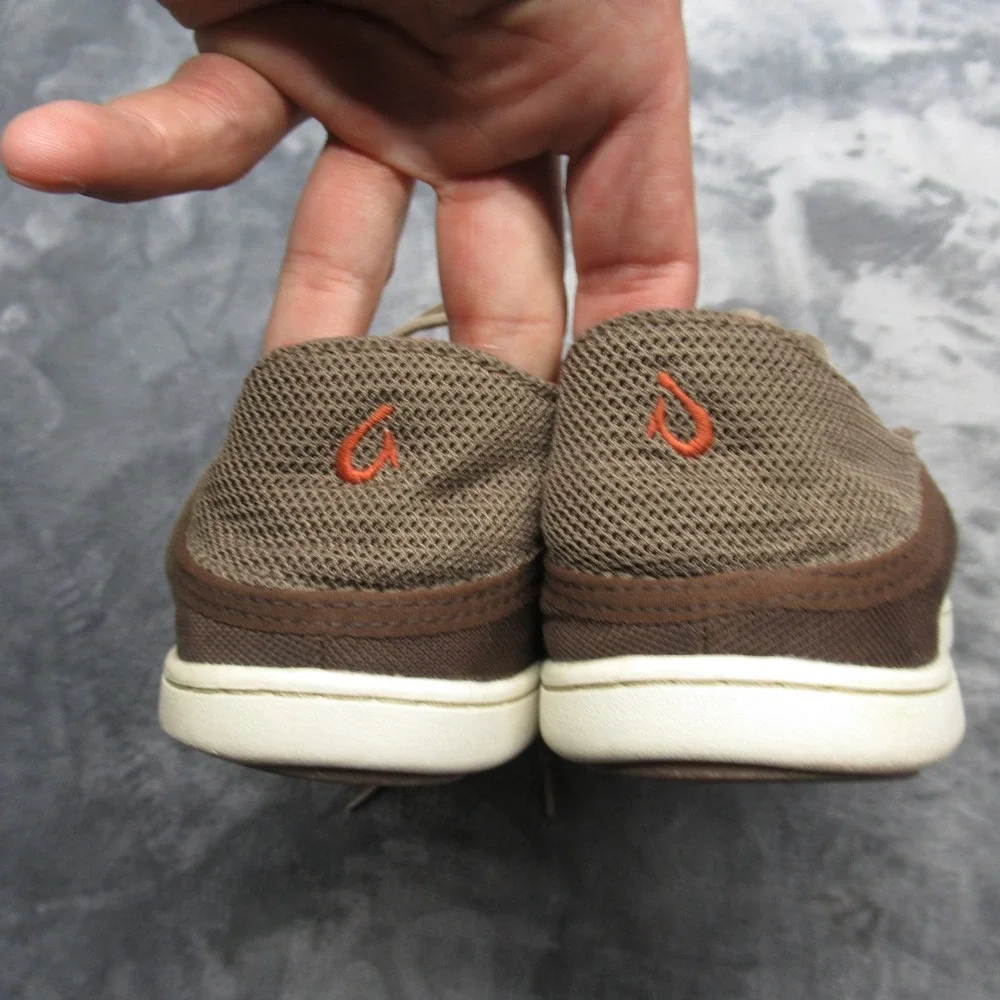 OluKai‎ Nohea Shoes Mens 7 Brown Comfort Mesh Breathable Lace Up Sneakers Casual